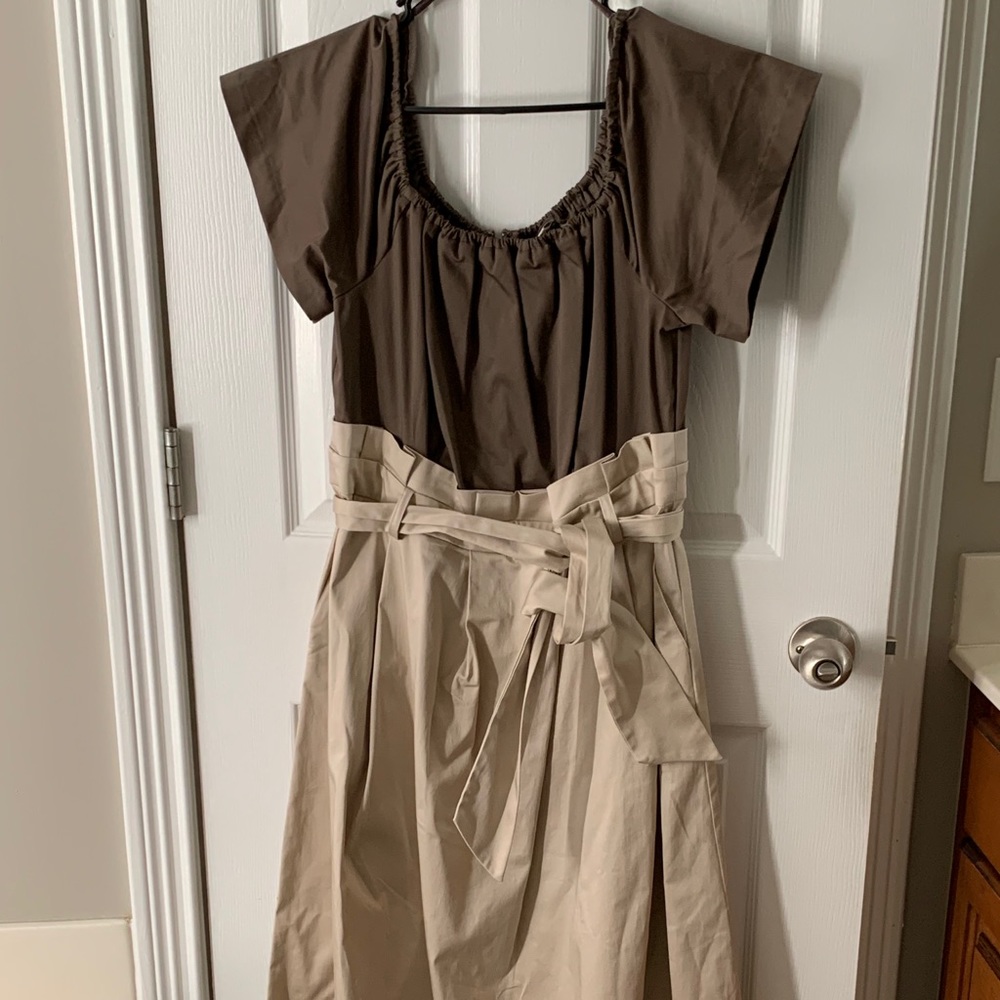 Eva Mendes paper bag waste dress (with pockets)